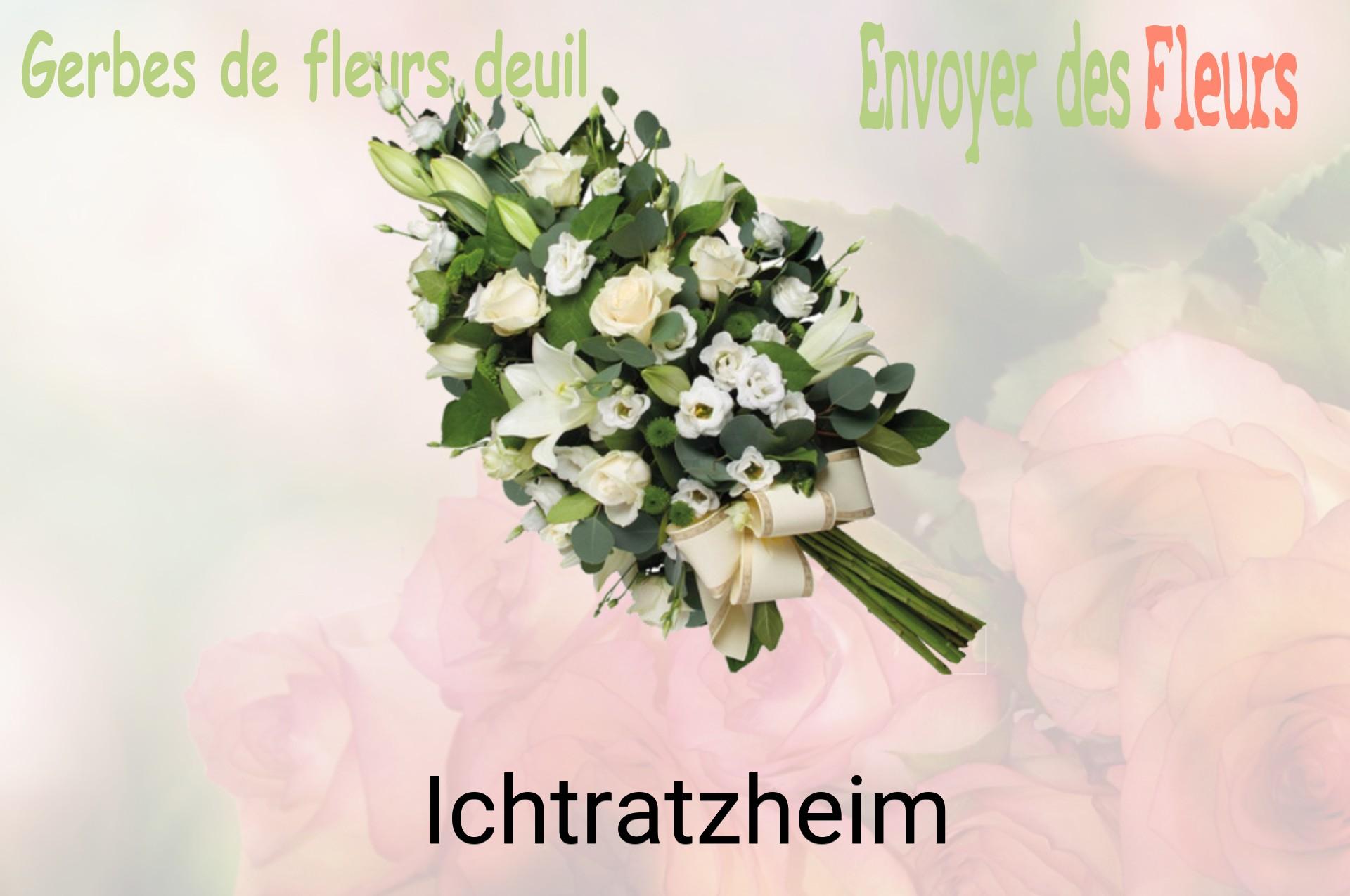 Gerbe de fleurs de deuil livrée à Ichtratzheim